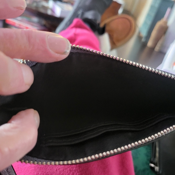Coach Sparkle Wristlet - Silver Glitter